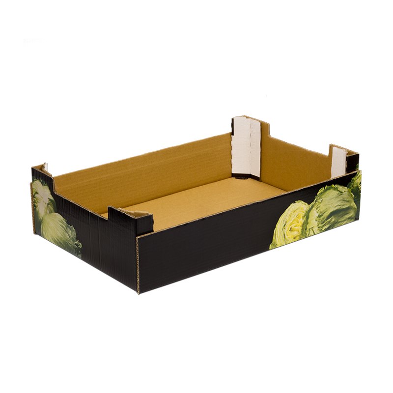 Caja Cartón Troquelada Lechuga 580X380X155 B001A